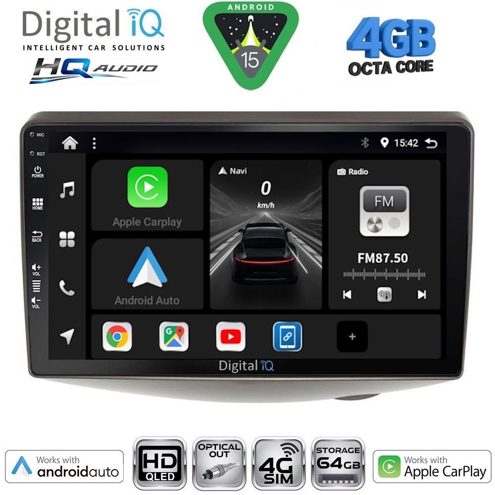 DIGITAL IQ BXK 19735_CPAA (9inc) MULTIMEDIA TABLET for TOYOTA YARIS mod. 1999-2006 DIGITAL IQ BXK 19735_CPAA (9inc) MULTIMEDIA TABLET for TOYOTA YARIS mod. 1999-2006