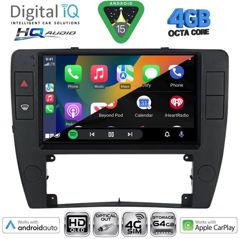 DIGITAL IQ BXK 19749_CPAA (9inc) MULTIMEDIA TABLET for VW PASSAT mod. 2000-2005 DIGITAL IQ BXK 19749_CPAA (9inc) MULTIMEDIA TABLET for VW PASSAT mod. 2000-2005