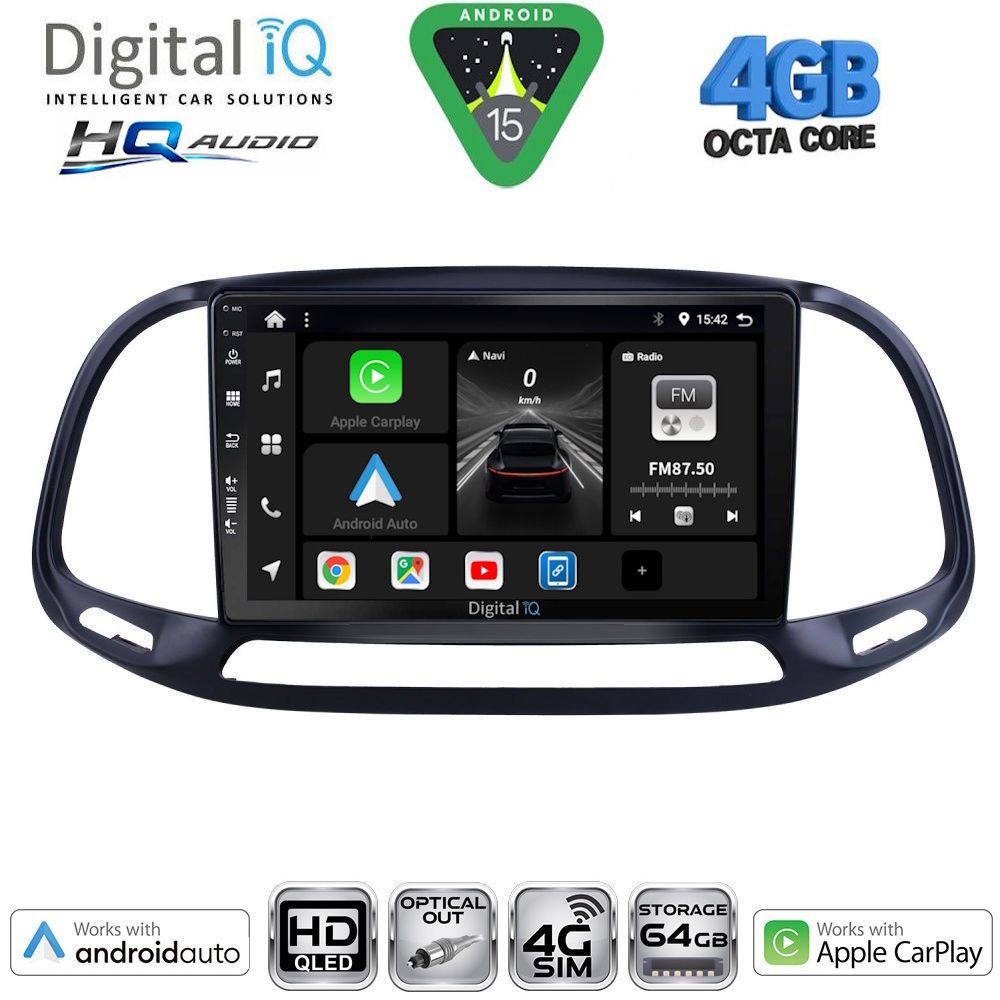 DIGITAL IQ BXK 19138_CPAA (9inc) MULTIMEDIA TABLET for FIAT DOBLO – OPEL COMBO mod. 2015-2018 DIGITAL IQ BXK 19138_CPAA (9inc) MULTIMEDIA TABLET for FIAT DOBLO – OPEL COMBO mod. 2015-2018