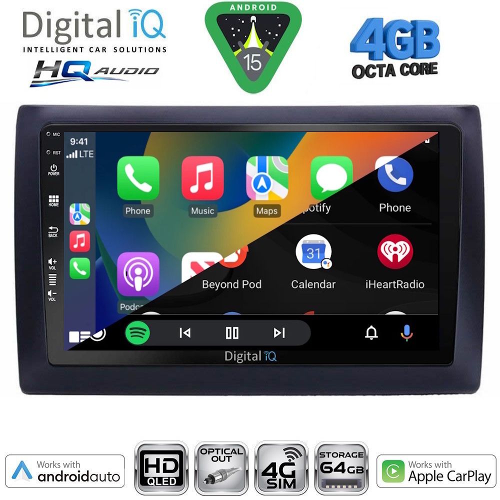 DIGITAL IQ BXK 19145_CPAA (9inc) MULTIMEDIA TABLET for FIAT STILO mod. 2001-2007 DIGITAL IQ BXK 19145_CPAA (9inc) MULTIMEDIA TABLET for FIAT STILO mod. 2001-2007