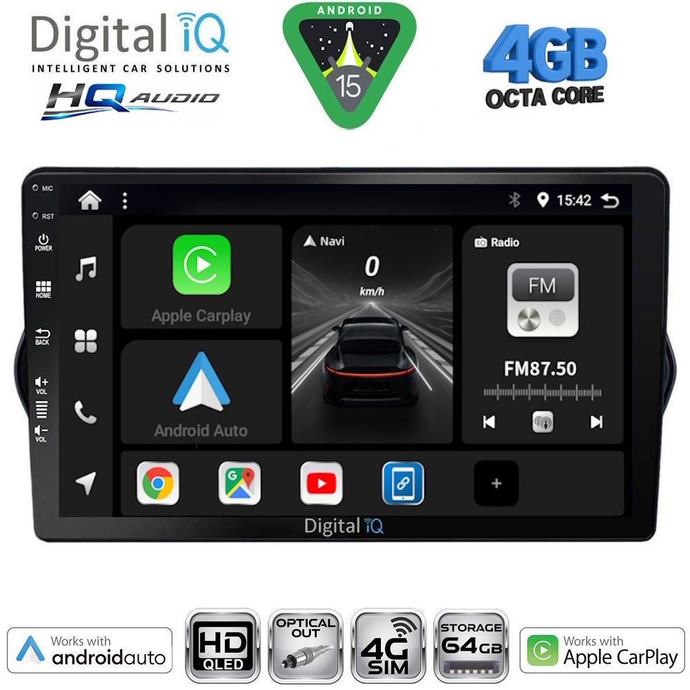 DIGITAL IQ BXK 19148_CPAA (9inc) MULTIMEDIA TABLET for FIAT TIPO mod. 2015-2023 DIGITAL IQ BXK 19148_CPAA (9inc) MULTIMEDIA TABLET for FIAT TIPO mod. 2015-2023