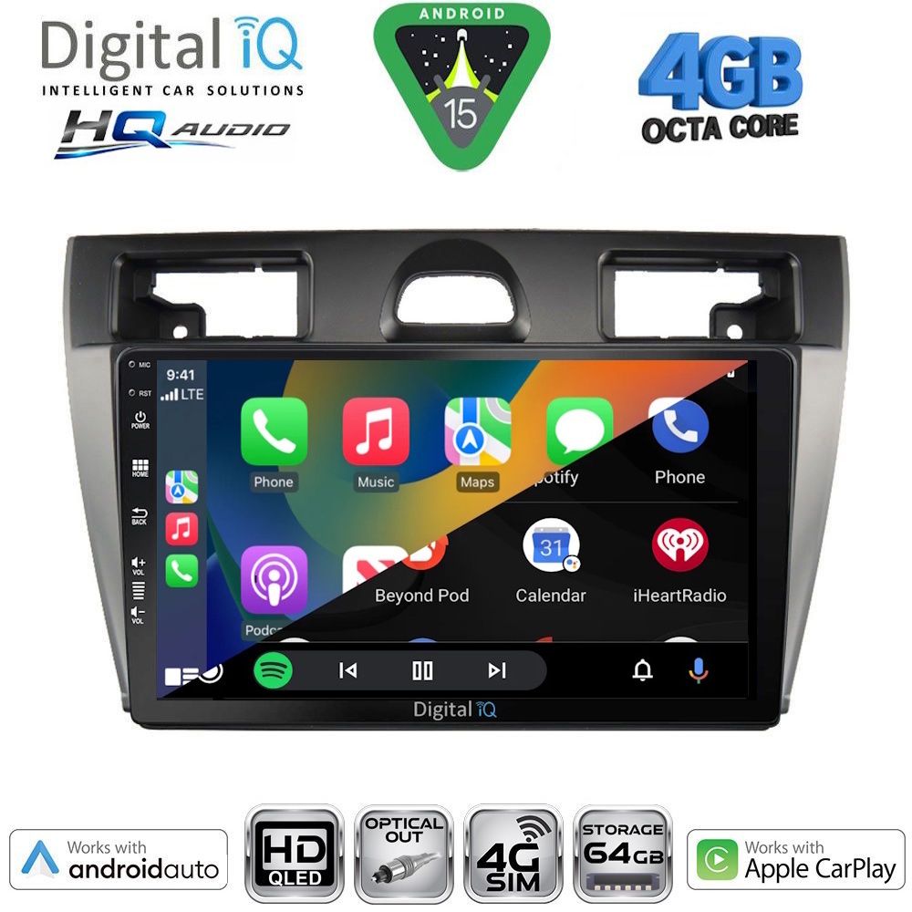 DIGITAL IQ BXK 19153SL_CPAA (9inc) MULTIMEDIA TABLET for FORD FIESTA mod. 2005-2008 (SILVER) DIGITAL IQ BXK 19153SL_CPAA (9inc) MULTIMEDIA TABLET for FORD FIESTA mod. 2005-2008 (SILVER)