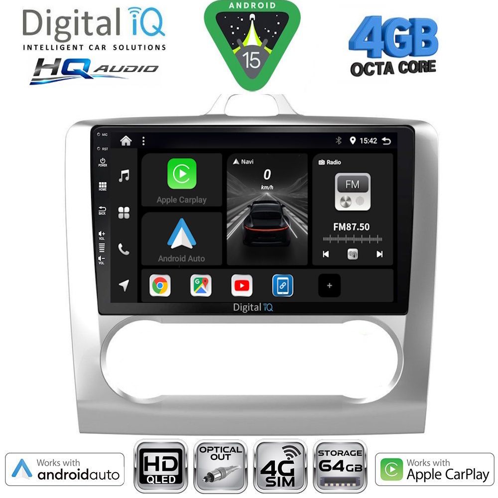 DIGITAL IQ BXK 19156SL_CPAA CLIMA (9inc) MULTIMEDIA TABLET for FORD FOCUS mod. 2005-2012 (SILVER) DIGITAL IQ BXK 19156SL_CPAA CLIMA (9inc) MULTIMEDIA TABLET for FORD FOCUS mod. 2005-2012 (SILVER)