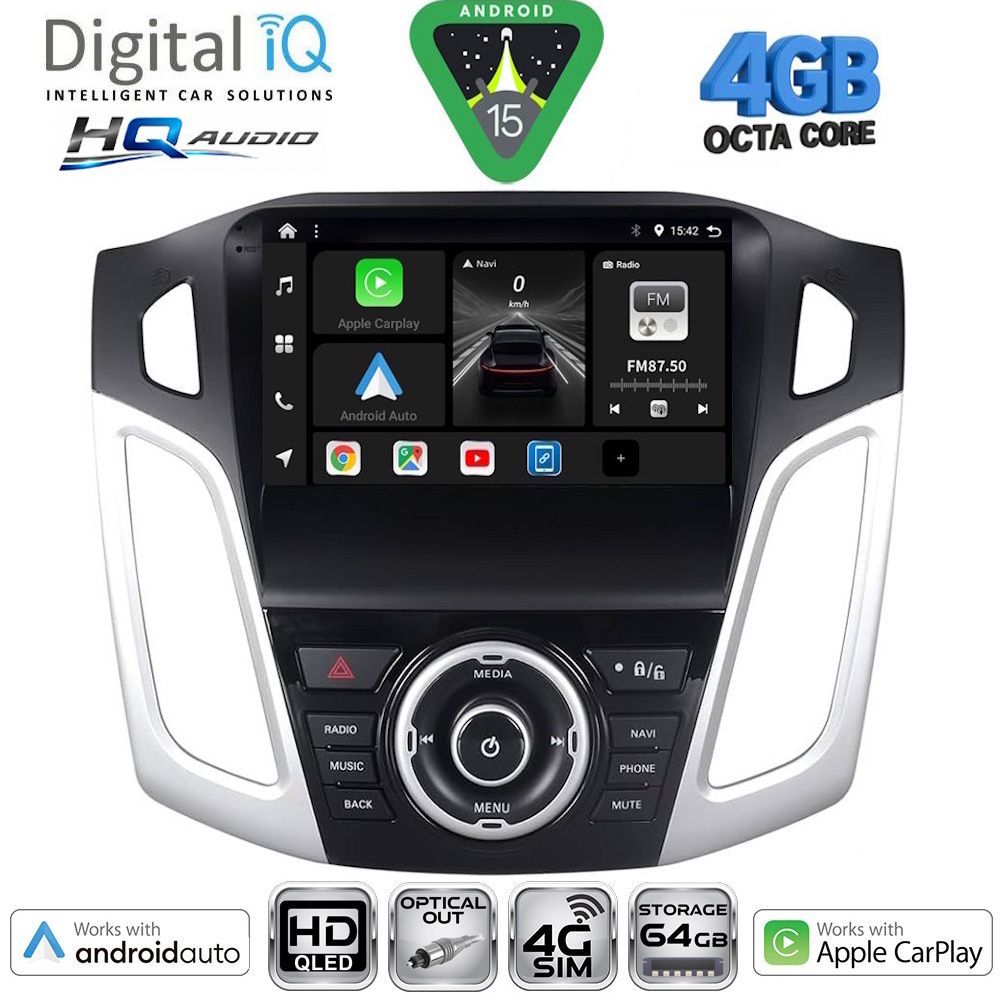 DIGITAL IQ BXK 19157_CPAA (9inc) MULTIMEDIA TABLET for FORD FOCUS mod. 2011-2018 DIGITAL IQ BXK 19157_CPAA (9inc) MULTIMEDIA TABLET for FORD FOCUS mod. 2011-2018