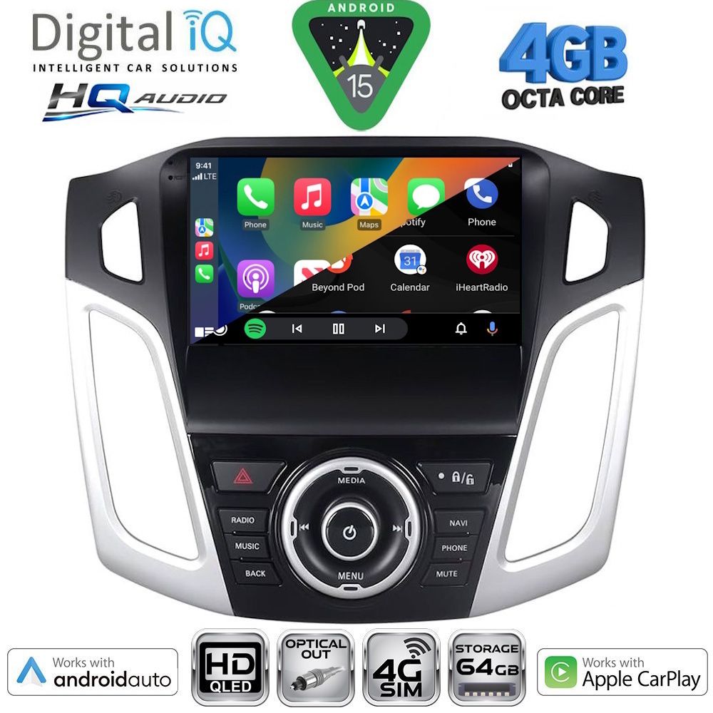 DIGITAL IQ BXK 19157_CPAA (9inc) MULTIMEDIA TABLET for FORD FOCUS mod. 2011-2018 DIGITAL IQ BXK 19157_CPAA (9inc) MULTIMEDIA TABLET for FORD FOCUS mod. 2011-2018