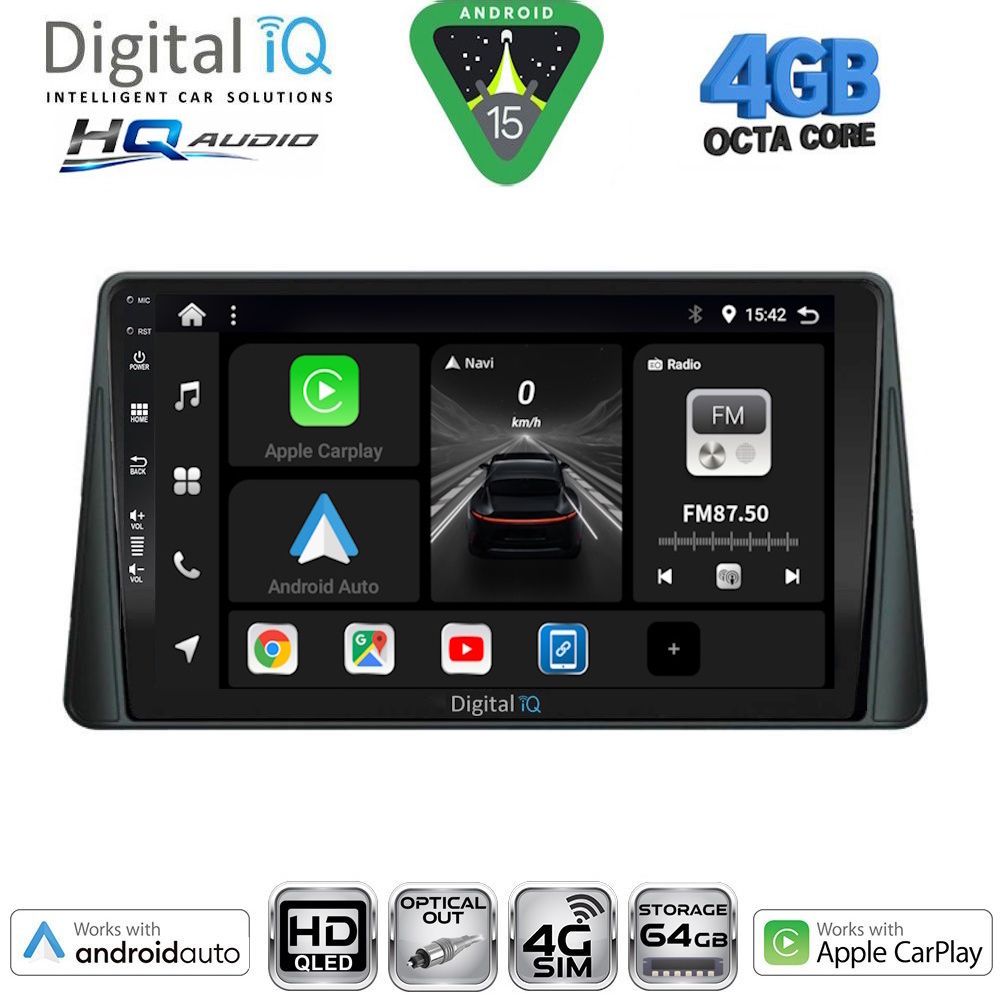 DIGITAL IQ BXK 19158_CPAA (9inc) MULTIMEDIA TABLET for FORD FOCUS mod. 2019-2025 DIGITAL IQ BXK 19158_CPAA (9inc) MULTIMEDIA TABLET for FORD FOCUS mod. 2019-2025