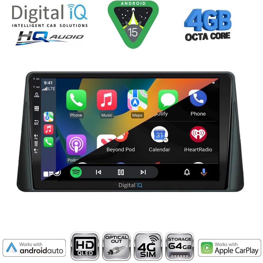 DIGITAL IQ BXK 19158_CPAA (9inc) MULTIMEDIA TABLET for FORD FOCUS mod. 2019-2025 DIGITAL IQ BXK 19158_CPAA (9inc) MULTIMEDIA TABLET for FORD FOCUS mod. 2019-2025