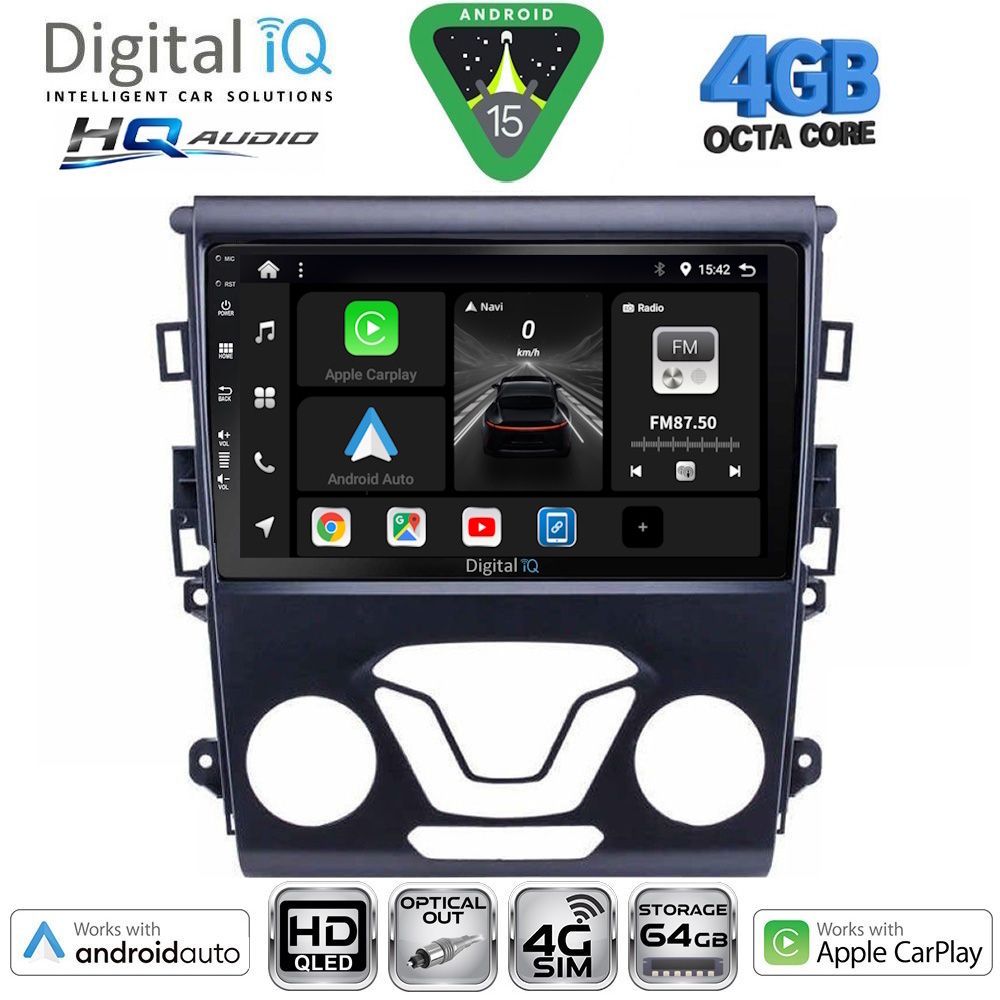 DIGITAL IQ BXK 19164_CPAA A/C (9inc) MULTIMEDIA TABLET for FORD MONDEO mod. 2014-2023 DIGITAL IQ BXK 19164_CPAA A/C (9inc) MULTIMEDIA TABLET for FORD MONDEO mod. 2014-2023