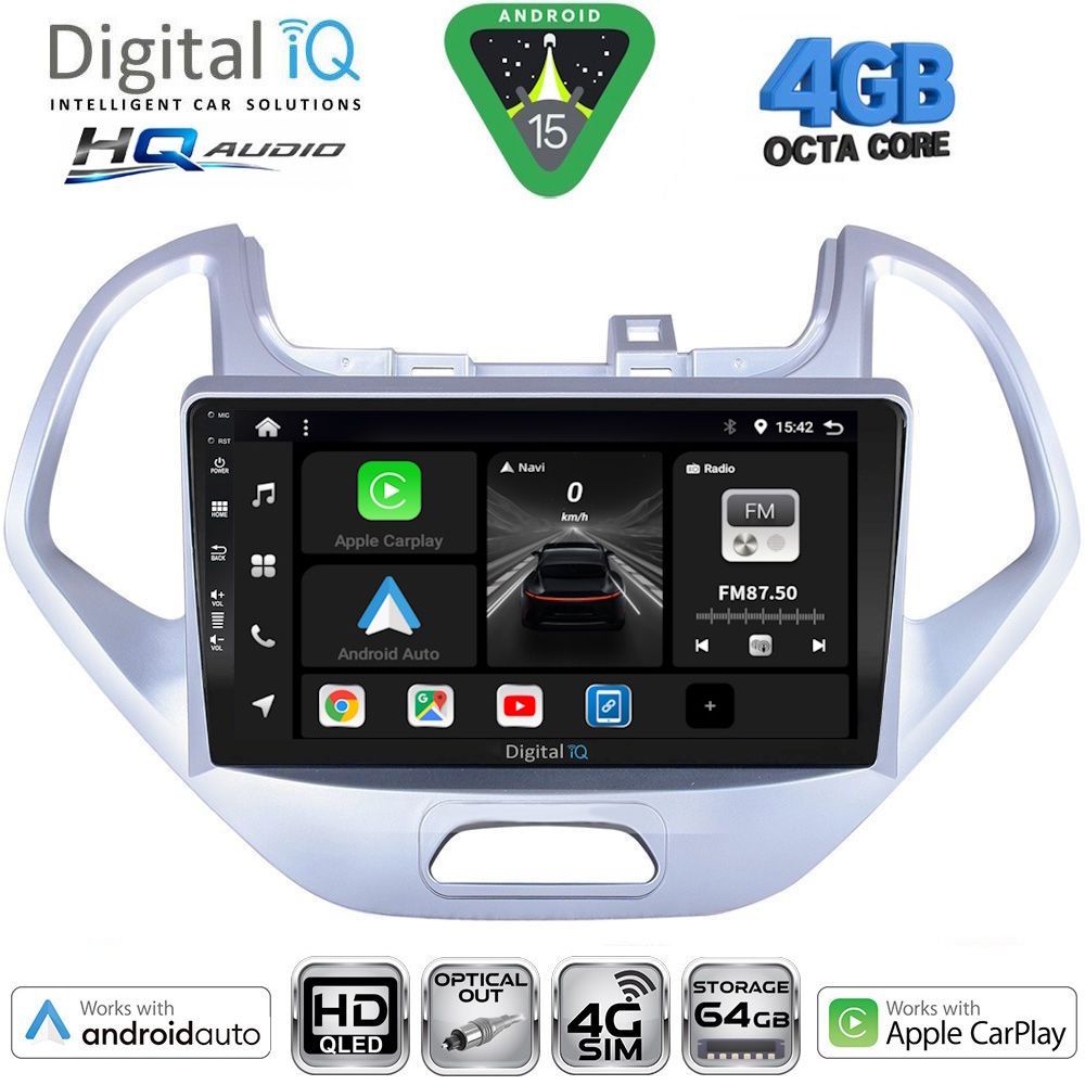 DIGITAL IQ BXK 19167LO_CPAA (9inc) MULTIMEDIA TABLET for FORD KA mod. 2017-2024 DIGITAL IQ BXK 19167LO_CPAA (9inc) MULTIMEDIA TABLET for FORD KA mod. 2017-2024