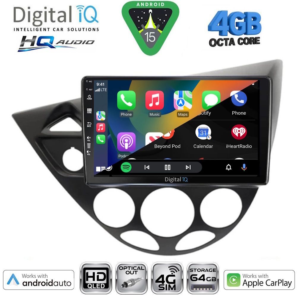 DIGITAL IQ BXK 19169_CPAA (9inc) MULTIMEDIA TABLET for FORD FOCUS mod. 1998-2004 DIGITAL IQ BXK 19169_CPAA (9inc) MULTIMEDIA TABLET for FORD FOCUS mod. 1998-2004