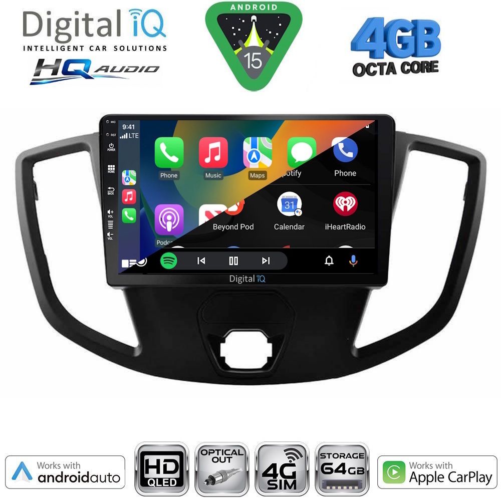 DIGITAL IQ BXK 19179_CPAA (9inc) MULTIMEDIA TABLET for FORD TRANSIT mod. 2014-2020 DIGITAL IQ BXK 19179_CPAA (9inc) MULTIMEDIA TABLET for FORD TRANSIT mod. 2014-2020