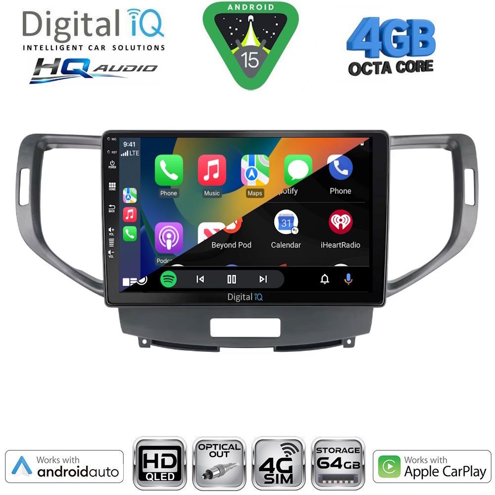 DIGITAL IQ BXK 19183_CPAA (9inc) MULTIMEDIA TABLET for HONDA ACCORD mod. 2008-2013 DIGITAL IQ BXK 19183_CPAA (9inc) MULTIMEDIA TABLET for HONDA ACCORD mod. 2008-2013