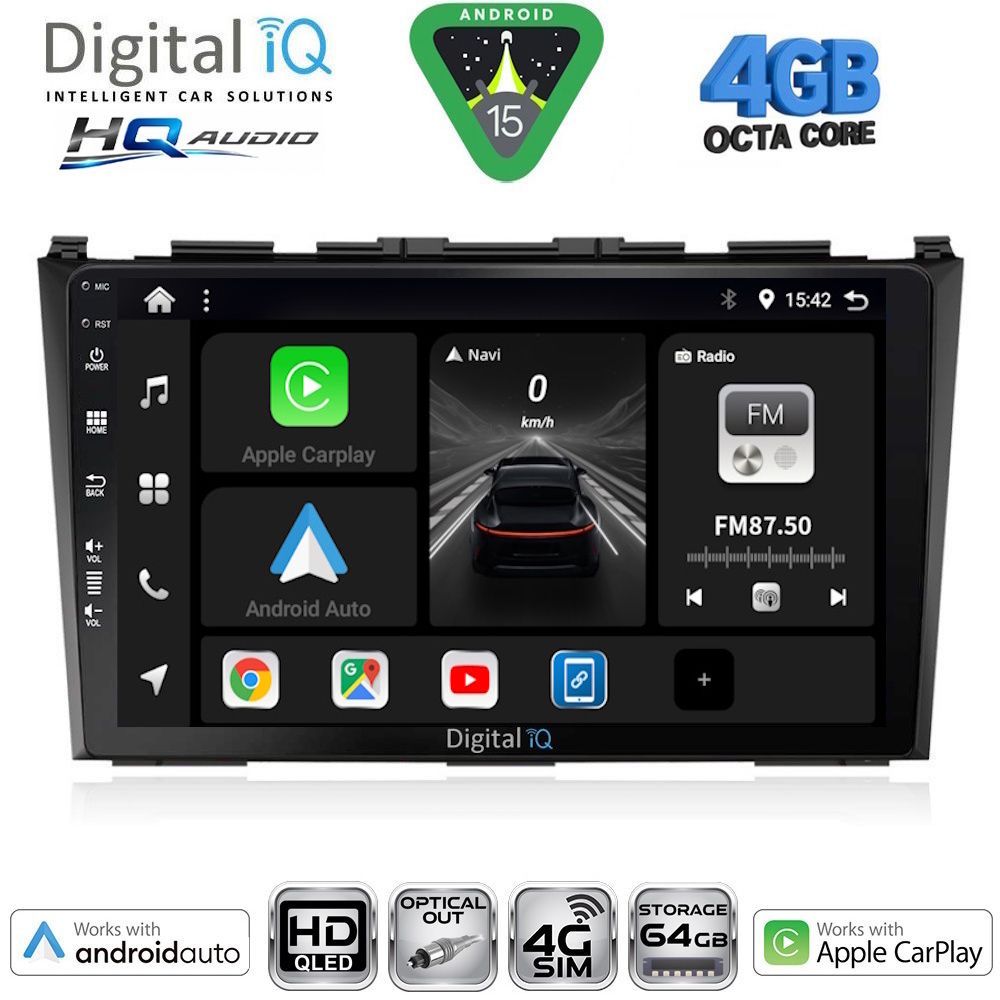 DIGITAL IQ BXK 19197_CPAA (9inc) MULTIMEDIA TABLET for HONDA CRV mod. 2006-2012 DIGITAL IQ BXK 19197_CPAA (9inc) MULTIMEDIA TABLET for HONDA CRV mod. 2006-2012