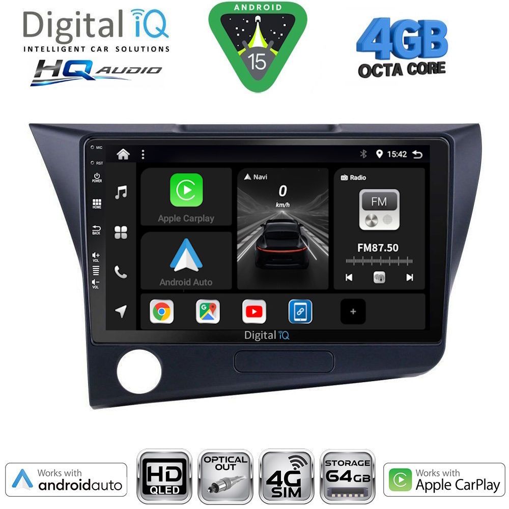 DIGITAL IQ BXK 19203_CPAA (9inc) MULTIMEDIA TABLET for HONDA CRZ mod. 2010-2016 DIGITAL IQ BXK 19203_CPAA (9inc) MULTIMEDIA TABLET for HONDA CRZ mod. 2010-2016