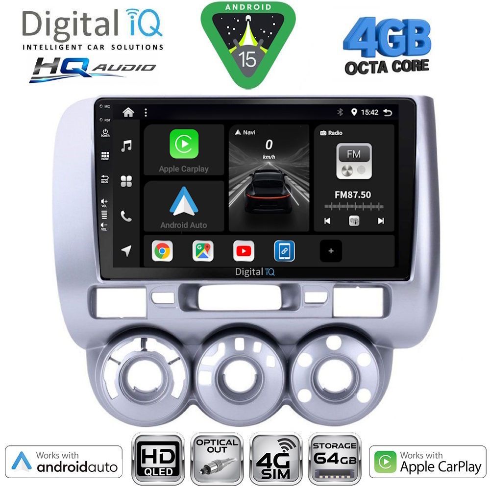 DIGITAL IQ BXK 19210_CPAA A/C (9inc) MULTIMEDIA TABLET for HONDA JAZZ mod. 2002-2008 DIGITAL IQ BXK 19210_CPAA A/C (9inc) MULTIMEDIA TABLET for HONDA JAZZ mod. 2002-2008