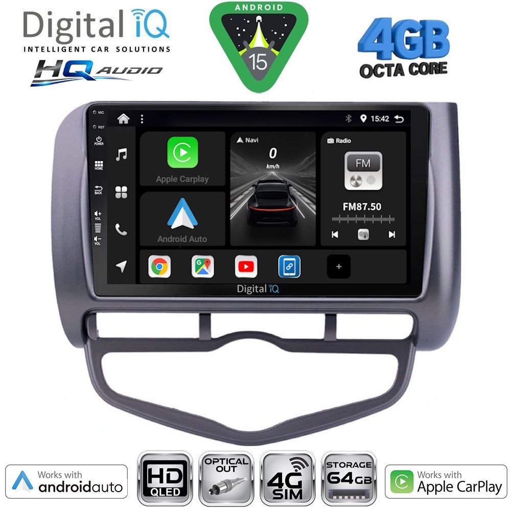 DIGITAL IQ BXK 19210_CPAA CLIMA (9inc) MULTIMEDIA TABLET for HONDA JAZZ mod. 2002-2008 DIGITAL IQ BXK 19210_CPAA CLIMA (9inc) MULTIMEDIA TABLET for HONDA JAZZ mod. 2002-2008