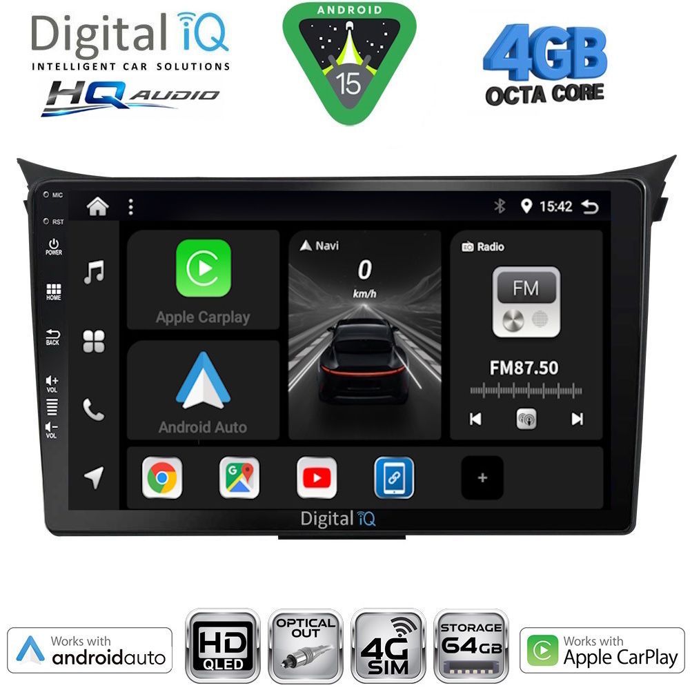 DIGITAL IQ BXK 19232_CPAA (9inc) MULTIMEDIA TABLET for HYUNDAI i30 mod. 2012-2017 DIGITAL IQ BXK 19232_CPAA (9inc) MULTIMEDIA TABLET for HYUNDAI i30 mod. 2012-2017