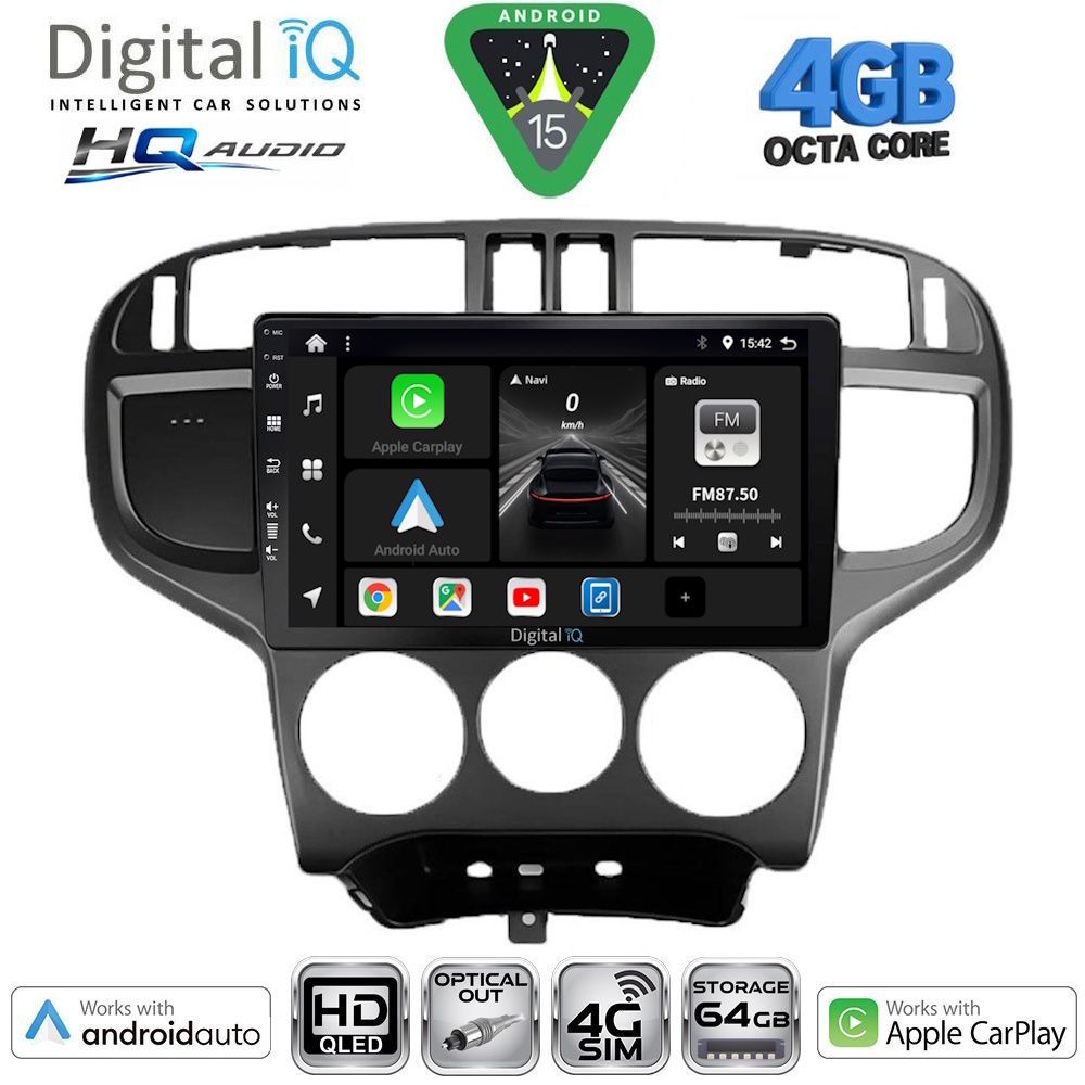 DIGITAL IQ BXK 19240_CPAA (9inc) MULTIMEDIA TABLET for HYUNDAI MATRIX mod. 2001-2010 DIGITAL IQ BXK 19240_CPAA (9inc) MULTIMEDIA TABLET for HYUNDAI MATRIX mod. 2001-2010
