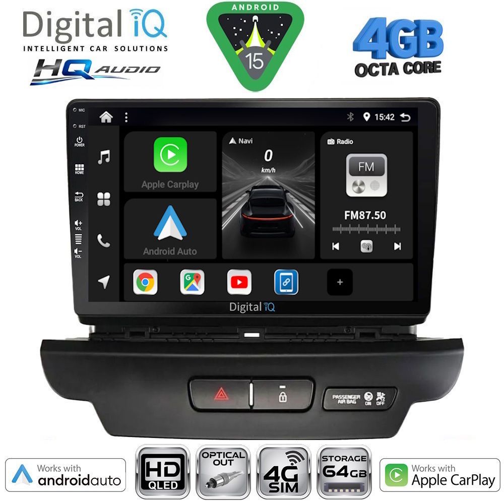 DIGITAL IQ BXK 19304_CPAA (9inc) MULTIMEDIA TABLET for KIA CEED - XCEED mod. 2018-2022 DIGITAL IQ BXK 19304_CPAA (9inc) MULTIMEDIA TABLET for KIA CEED - XCEED mod. 2018-2022