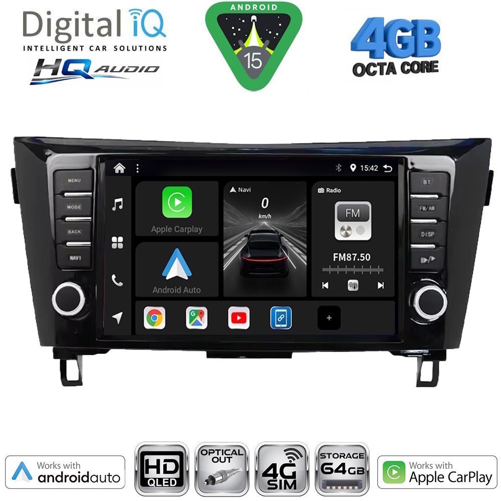 DIGITAL IQ BXK 19467_CPAA (9inc) MULTIMEDIA TABLET for NISSAN QASHQAI - XTRAIL mod. 2014-2021 DIGITAL IQ BXK 19467_CPAA (9inc) MULTIMEDIA TABLET for NISSAN QASHQAI - XTRAIL mod. 2014-2021