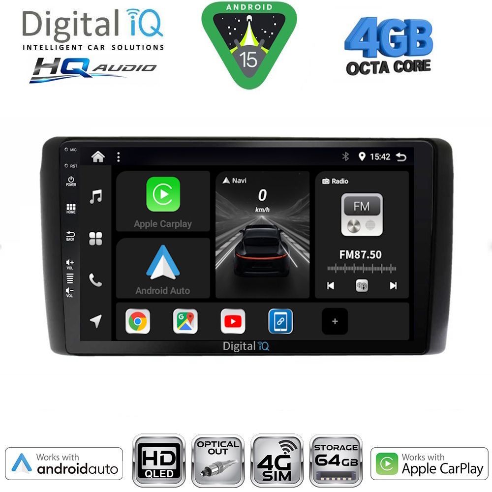 DIGITAL IQ BXK 19472_CPAA (9inc) MULTIMEDIA TABLET for NISSAN LEAF mod. 2009-2017 DIGITAL IQ BXK 19472_CPAA (9inc) MULTIMEDIA TABLET for NISSAN LEAF mod. 2009-2017