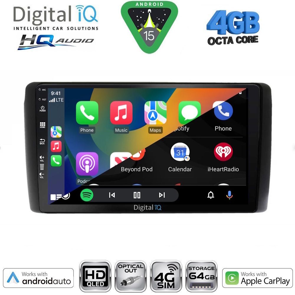 DIGITAL IQ BXK 19472_CPAA (9inc) MULTIMEDIA TABLET for NISSAN LEAF mod. 2009-2017 DIGITAL IQ BXK 19472_CPAA (9inc) MULTIMEDIA TABLET for NISSAN LEAF mod. 2009-2017