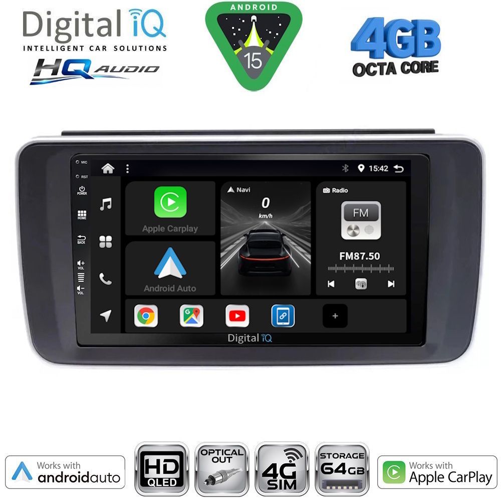 DIGITAL IQ BXK 19473_CPAA (9inc) MULTIMEDIA TABLET for NISSAN LEAF mod. 2018-2026 DIGITAL IQ BXK 19473_CPAA (9inc) MULTIMEDIA TABLET for NISSAN LEAF mod. 2018-2026