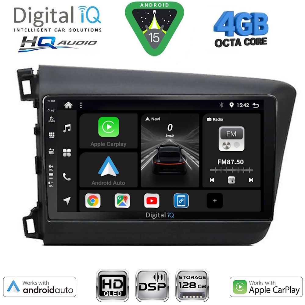 DIGITAL IQ BXK 191904D_CPAA (9inc) MULTIMEDIA TABLET for HONDA CIVIC 4Doors mod. 2012-2016 DIGITAL IQ BXK 191904D_CPAA (9inc) MULTIMEDIA TABLET for HONDA CIVIC 4Doors mod. 2012-2016