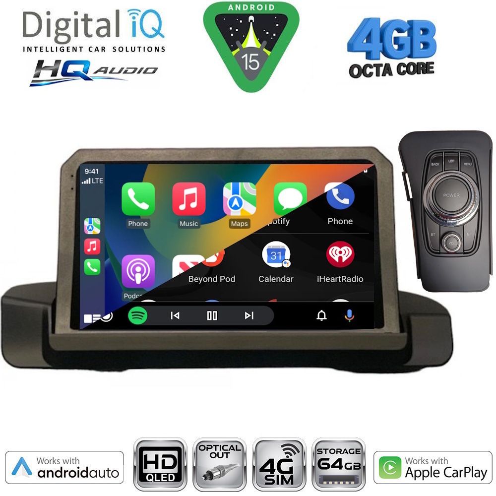 DIGITAL IQ BXK 19044_CPAA (9inc) MULTIMEDIA TABLET for BMW S.3 (E90-91-92) mod. 2005-2012 DIGITAL IQ BXK 19044_CPAA (9inc) MULTIMEDIA TABLET for BMW S.3 (E90-91-92) mod. 2005-2012