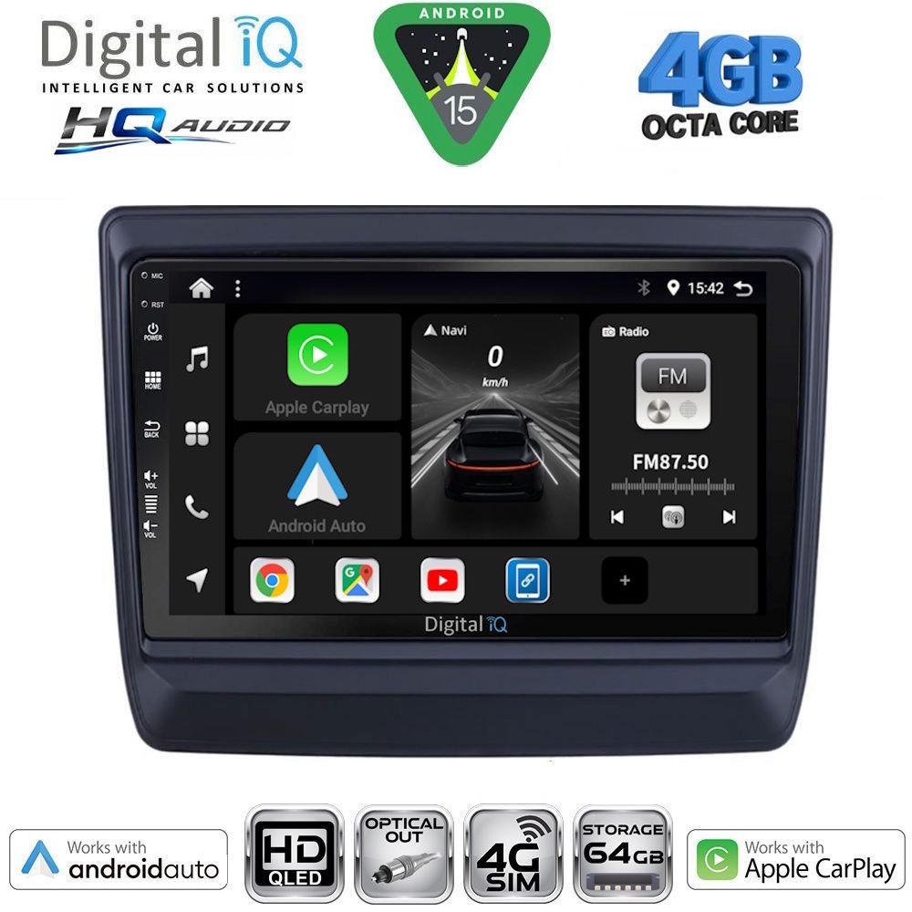 DIGITAL IQ BXK 19256_CPAA (9inc) MULTIMEDIA TABLET for ISUZU DMAX mod. 2020-2026 DIGITAL IQ BXK 19256_CPAA (9inc) MULTIMEDIA TABLET for ISUZU DMAX mod. 2020-2026