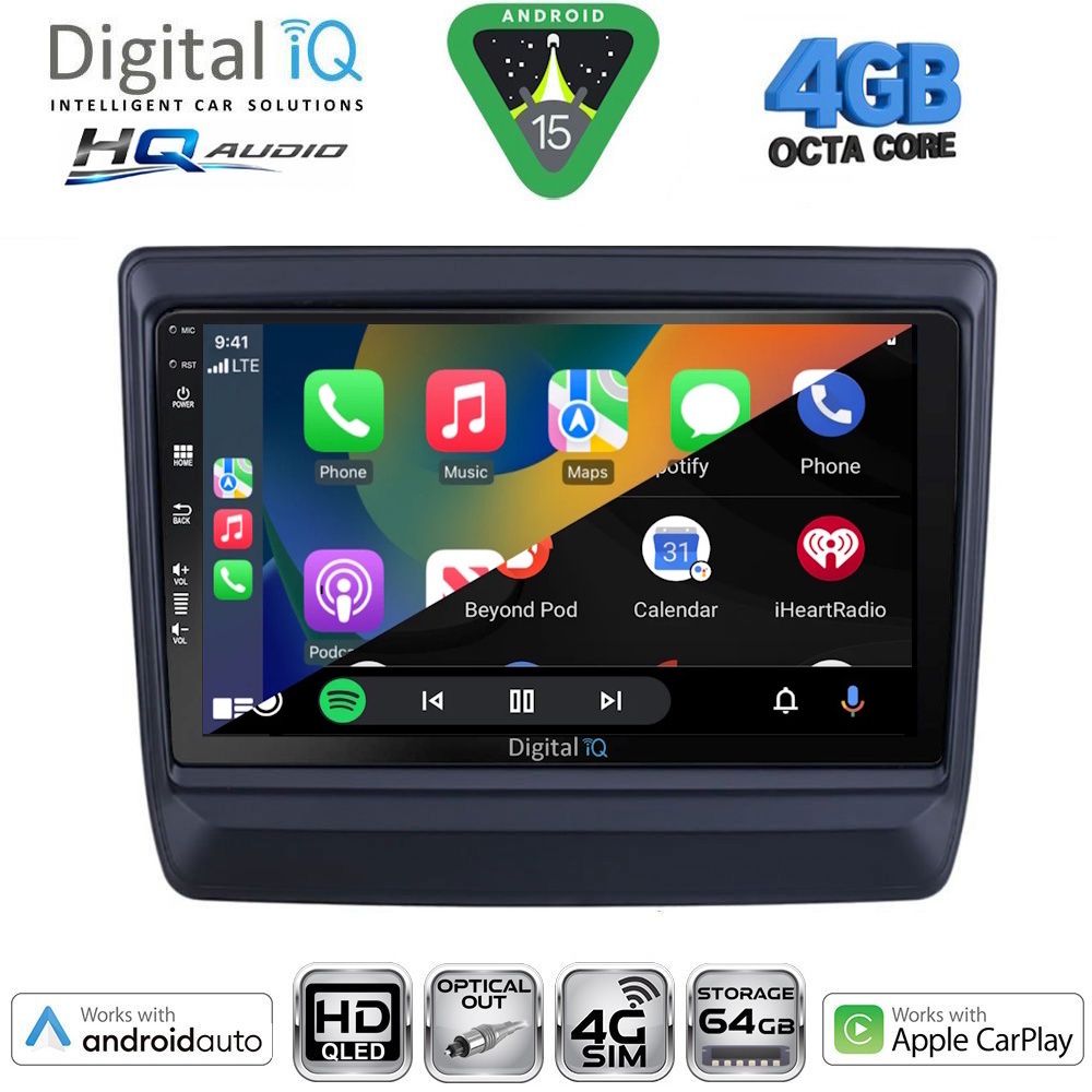 DIGITAL IQ BXK 19256_CPAA (9inc) MULTIMEDIA TABLET for ISUZU DMAX mod. 2020-2026 DIGITAL IQ BXK 19256_CPAA (9inc) MULTIMEDIA TABLET for ISUZU DMAX mod. 2020-2026