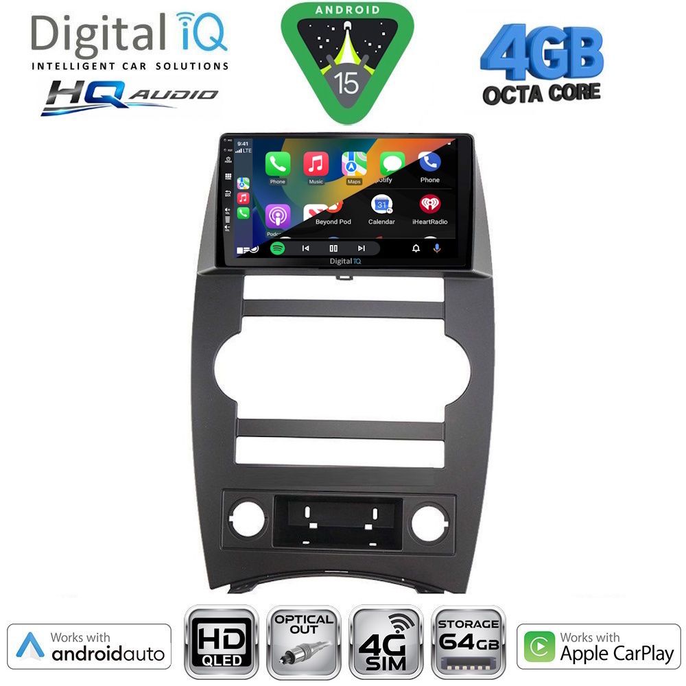 DIGITAL IQ BXK 19274_CPAA (9inc) MULTIMEDIA TABLET for JEEP COMMANDER mod. 2007-2009 DIGITAL IQ BXK 19274_CPAA (9inc) MULTIMEDIA TABLET for JEEP COMMANDER mod. 2007-2009
