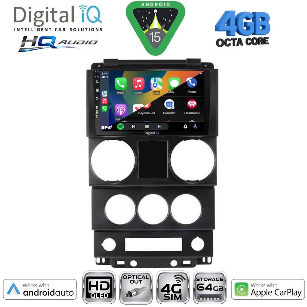 DIGITAL IQ BXK 19292_CPAA (9inc) MULTIMEDIA TABLET for JEEP WRANGLER mod. 2006-2011 DIGITAL IQ BXK 19292_CPAA (9inc) MULTIMEDIA TABLET for JEEP WRANGLER mod. 2006-2011