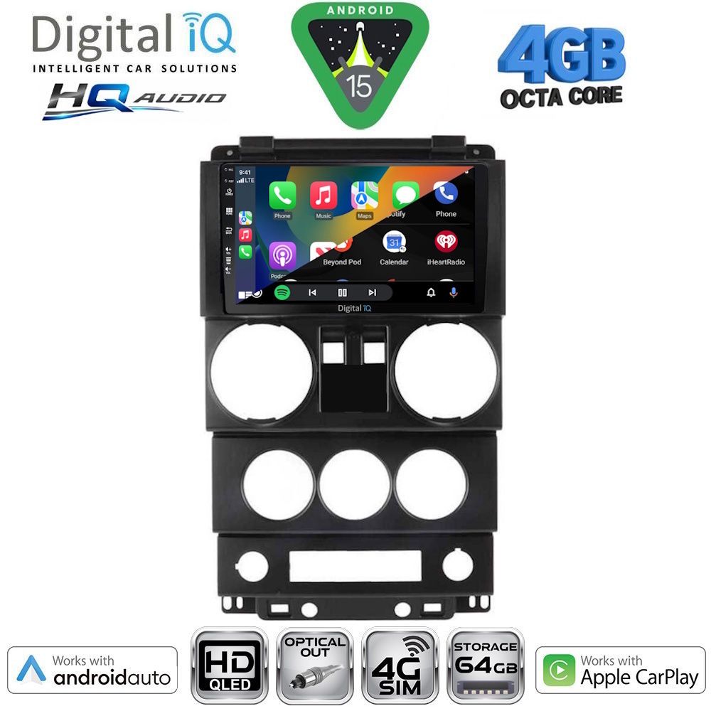 DIGITAL IQ BXK 19293_CPAA (9inc) MULTIMEDIA TABLET for JEEP WRANGLER mod. 2006-2011 DIGITAL IQ BXK 19293_CPAA (9inc) MULTIMEDIA TABLET for JEEP WRANGLER mod. 2006-2011