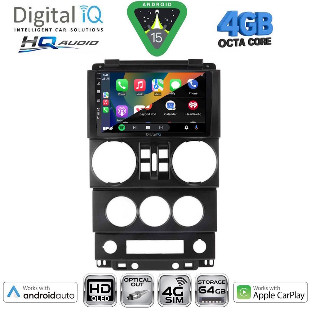 DIGITAL IQ BXK 19294_CPAA (9inc) MULTIMEDIA TABLET for JEEP WRANGLER mod. 2006-2011 DIGITAL IQ BXK 19294_CPAA (9inc) MULTIMEDIA TABLET for JEEP WRANGLER mod. 2006-2011