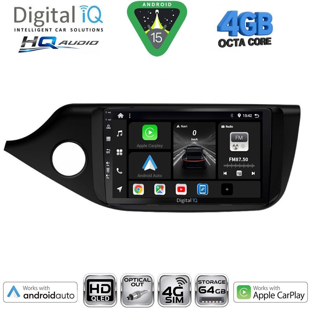 DIGITAL IQ BXK 19302_CPAA (9inc) MULTIMEDIA TABLET for KIA CEED mod. 2012-2018 DIGITAL IQ BXK 19302_CPAA (9inc) MULTIMEDIA TABLET for KIA CEED mod. 2012-2018