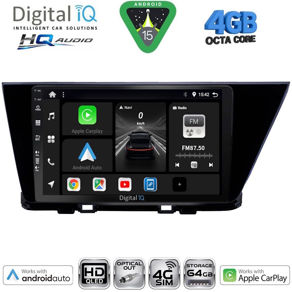 DIGITAL IQ BXK 19305_CPAA (9inc) MULTIMEDIA TABLET for KIA NIRO mod. 2017-2021 DIGITAL IQ BXK 19305_CPAA (9inc) MULTIMEDIA TABLET for KIA NIRO mod. 2017-2021