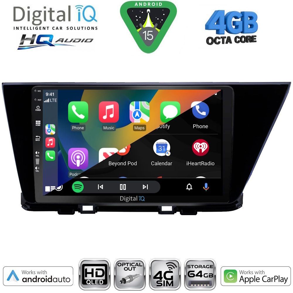 DIGITAL IQ BXK 19305_CPAA (9inc) MULTIMEDIA TABLET for KIA NIRO mod. 2017-2021 DIGITAL IQ BXK 19305_CPAA (9inc) MULTIMEDIA TABLET for KIA NIRO mod. 2017-2021