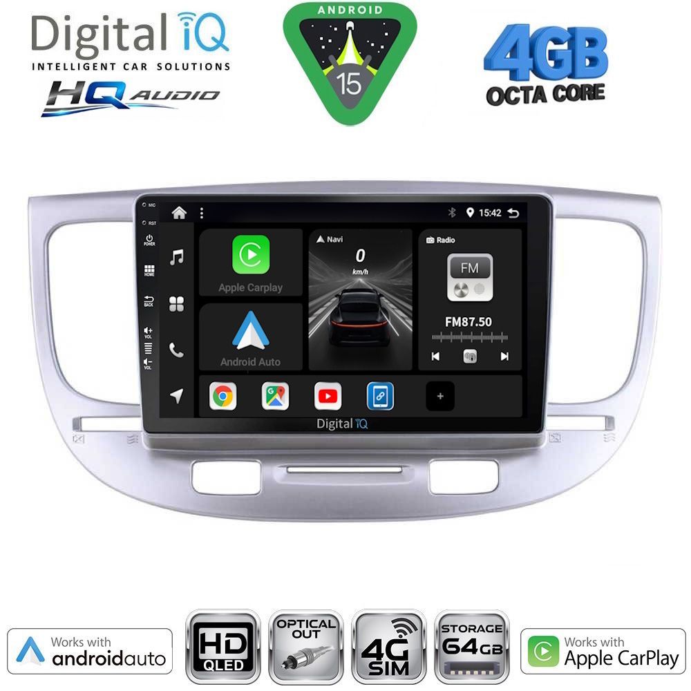 DIGITAL IQ BXK 19313_CPAA (9inc) MULTIMEDIA TABLET for KIA RIO mod. 2005-2011 DIGITAL IQ BXK 19313_CPAA (9inc) MULTIMEDIA TABLET for KIA RIO mod. 2005-2011