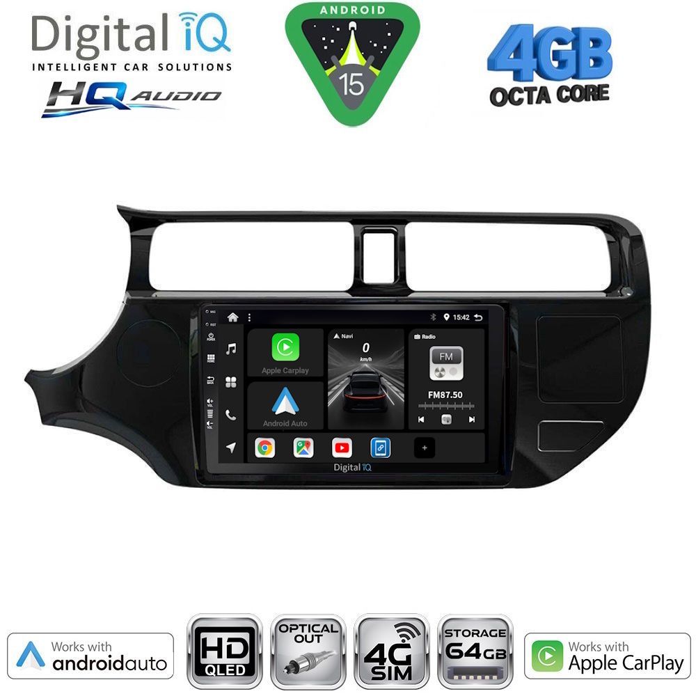 DIGITAL IQ BXK 19314_CPAA (9inc) MULTIMEDIA TABLET for KIA RIO mod. 2012-2015 DIGITAL IQ BXK 19314_CPAA (9inc) MULTIMEDIA TABLET for KIA RIO mod. 2012-2015
