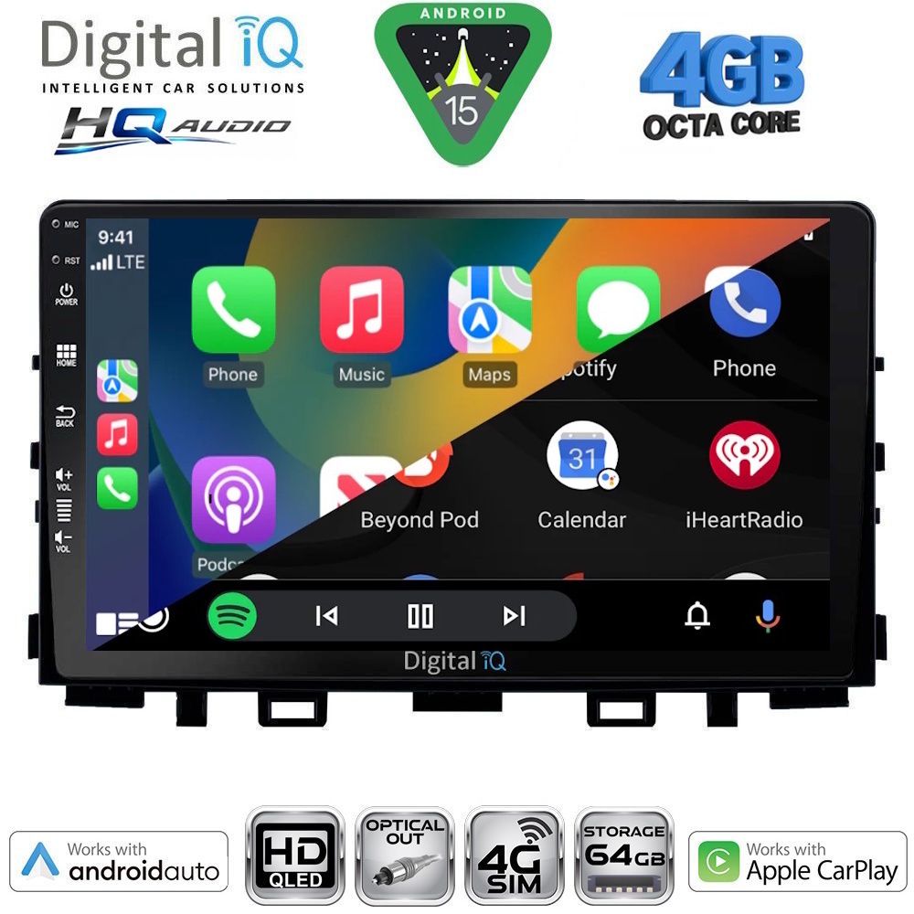 DIGITAL IQ BXK 19316_CPAA (9inc) MULTIMEDIA TABLET for KIA RIO mod. 2018-2026 – STONIC mod. 2017-2026 DIGITAL IQ BXK 19316_CPAA (9inc) MULTIMEDIA TABLET for KIA RIO mod. 2018-2026 – STONIC mod. 2017-2026