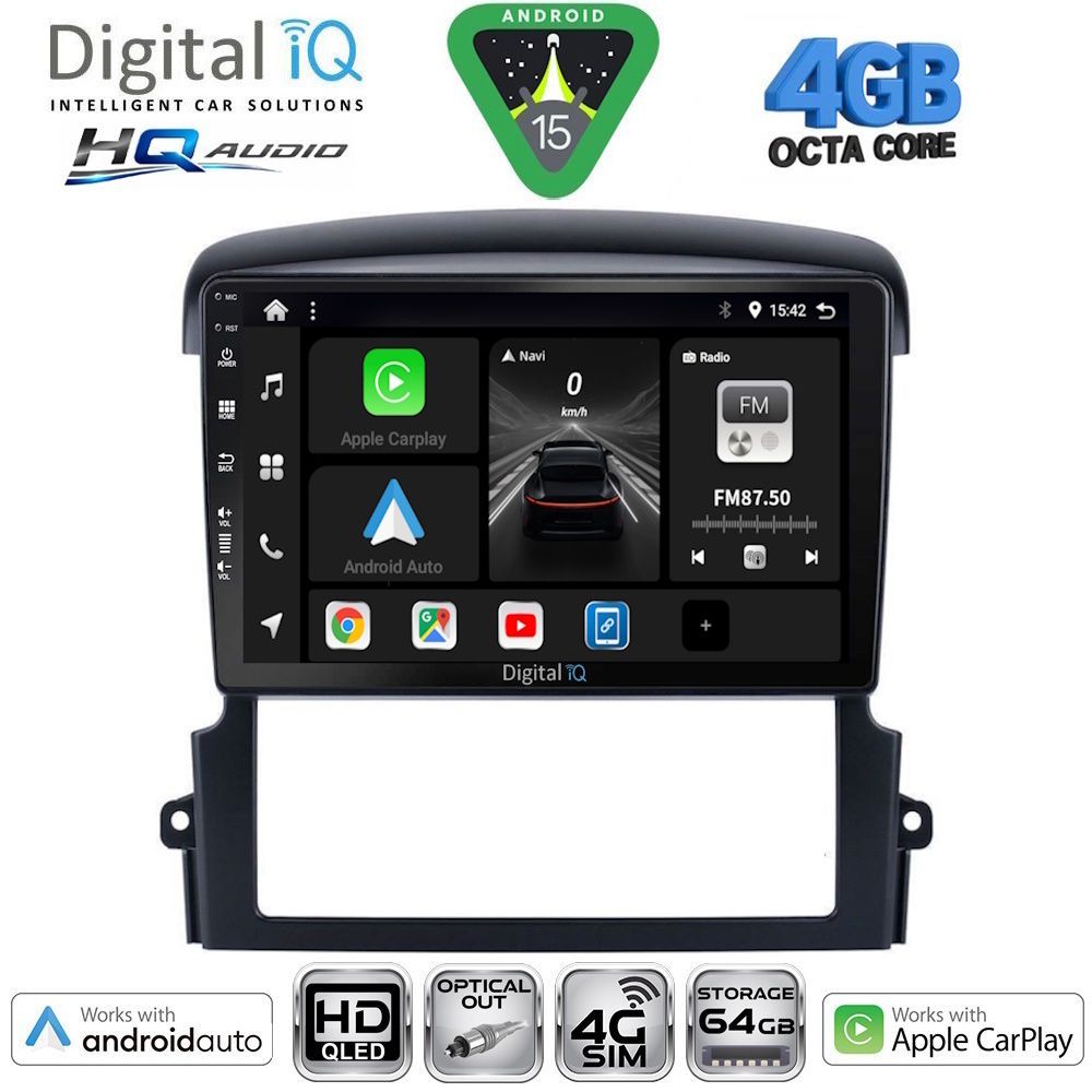 DIGITAL IQ BXK 19317_CPAA (9inc) MULTIMEDIA TABLET for KIA SORENTO mod. 2006-2009 DIGITAL IQ BXK 19317_CPAA (9inc) MULTIMEDIA TABLET for KIA SORENTO mod. 2006-2009