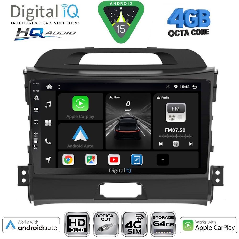 DIGITAL IQ BXK 19325_CPAA (9inc) MULTIMEDIA TABLET for KIA SPORTAGE mod. 2010-2015 DIGITAL IQ BXK 19325_CPAA (9inc) MULTIMEDIA TABLET for KIA SPORTAGE mod. 2010-2015
