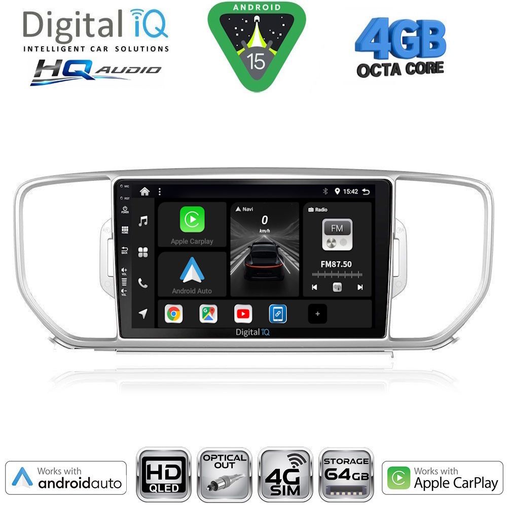 DIGITAL IQ BXK 19326_CPAA (9inc) MULTIMEDIA TABLET for KIA SPORTAGE mod. 2015-2018 DIGITAL IQ BXK 19326_CPAA (9inc) MULTIMEDIA TABLET for KIA SPORTAGE mod. 2015-2018