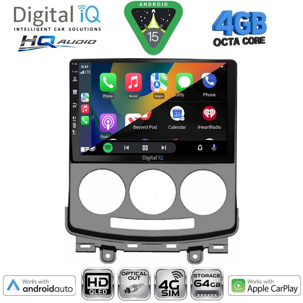 DIGITAL IQ BXK 19370_CPAA (9inc) MULTIMEDIA TABLET for MAZDA 5 mod. 2004-2010 DIGITAL IQ BXK 19370_CPAA (9inc) MULTIMEDIA TABLET for MAZDA 5 mod. 2004-2010