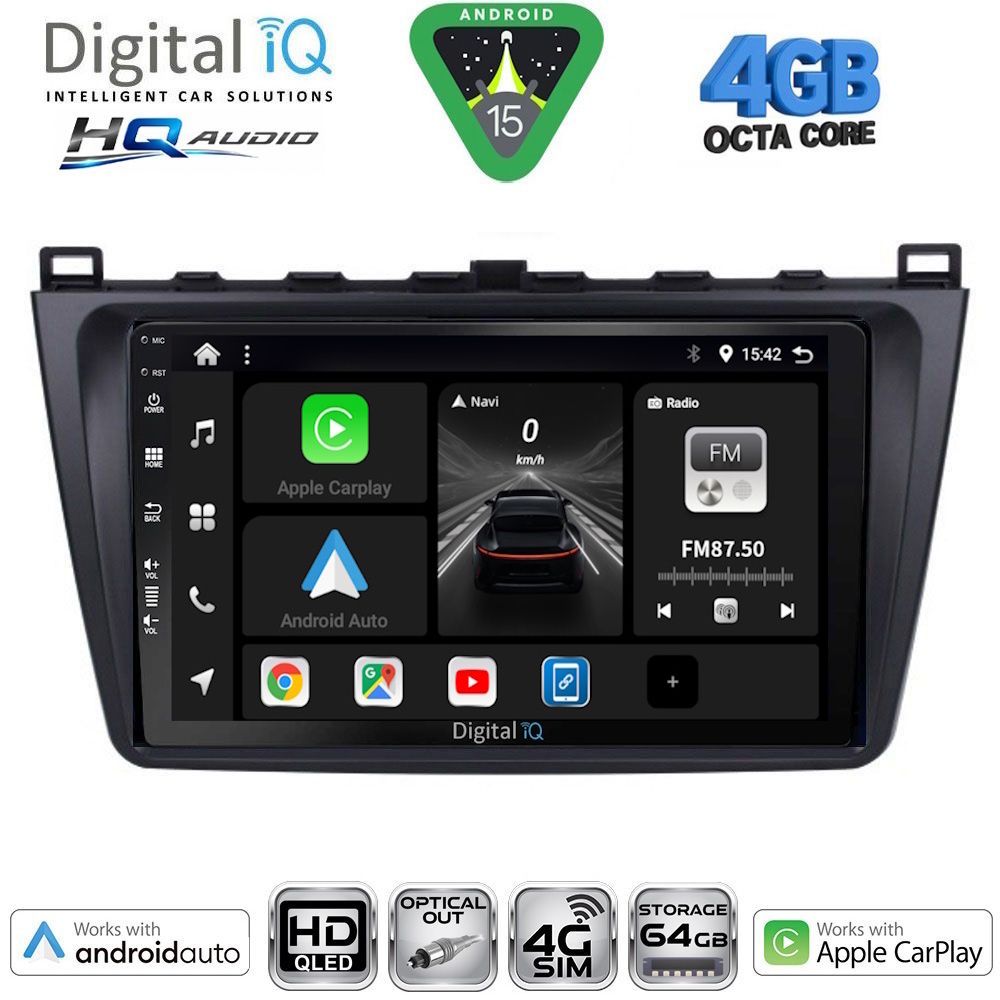 DIGITAL IQ BXK 19377_CPAA (9inc) MULTIMEDIA TABLET for MAZDA 6 mod. 2008-2012 DIGITAL IQ BXK 19377_CPAA (9inc) MULTIMEDIA TABLET for MAZDA 6 mod. 2008-2012