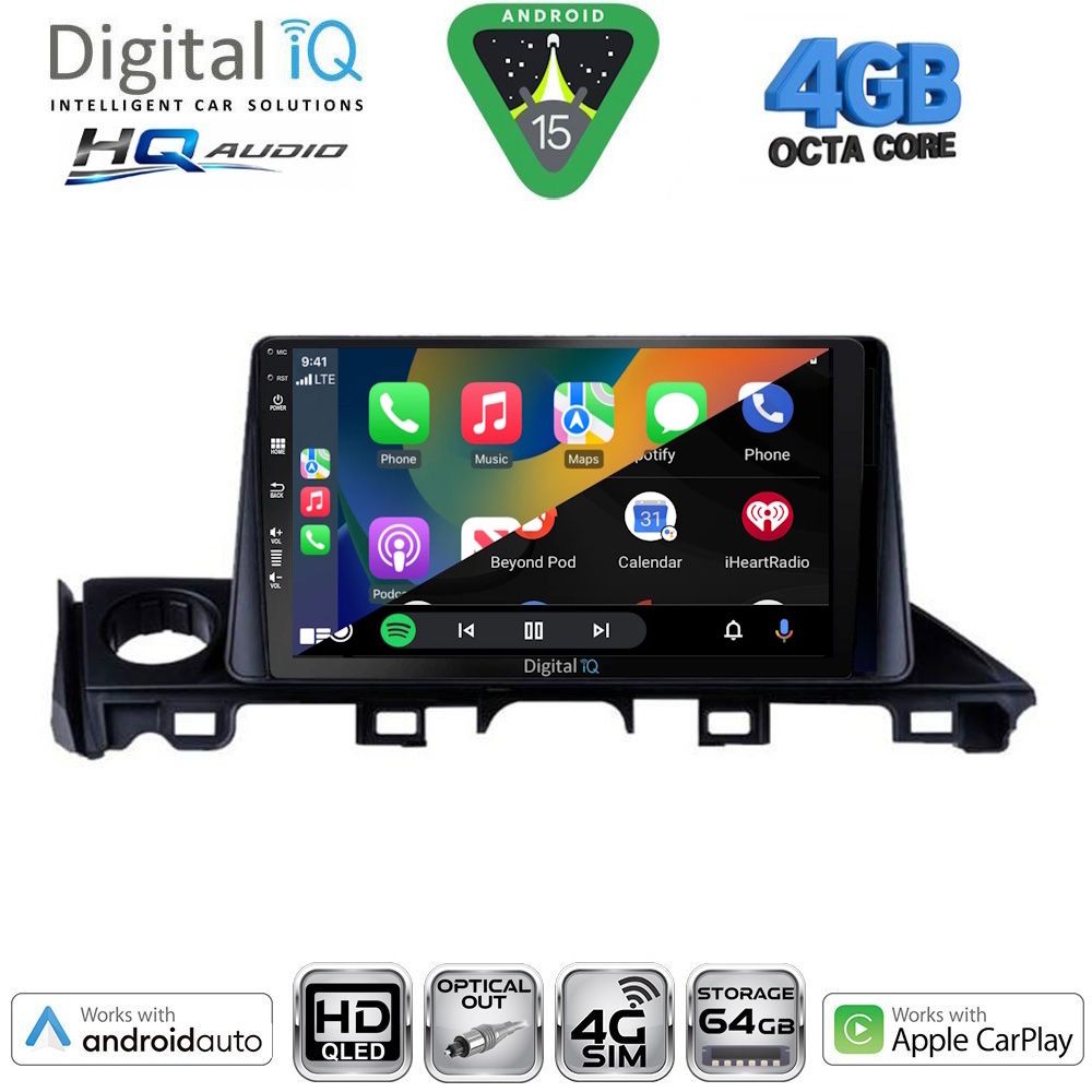 DIGITAL IQ BXK 19379_CPAA (9inc) MULTIMEDIA TABLET for MAZDA 6 mod. 2017-2020 DIGITAL IQ BXK 19379_CPAA (9inc) MULTIMEDIA TABLET for MAZDA 6 mod. 2017-2020