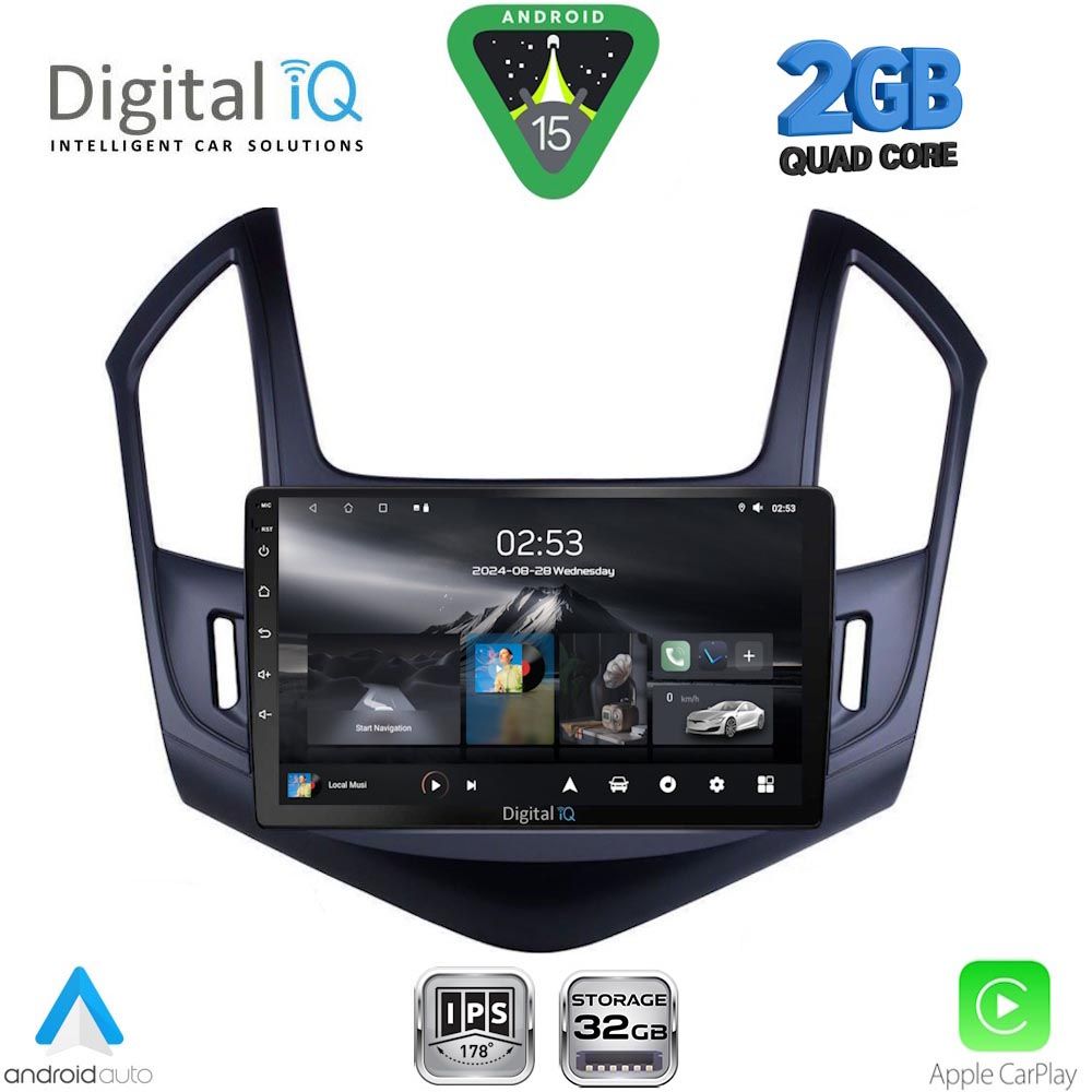 DIGITAL IQ RSD 1076B_CPA (9inc) MULTIMEDIA TABLET for CHEVROLET CRUZE mod. 2013-2015 DIGITAL IQ RSD 1076B_CPA (9inc) MULTIMEDIA TABLET for CHEVROLET CRUZE mod. 2013-2015