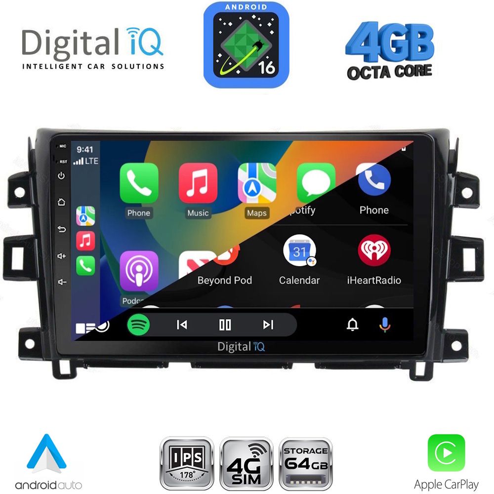 DIGITAL IQ RTG 6456_CPA (10inc) MULTIMEDIA TABLET for NISSAN NAVARA mod. 2016-2025 DIGITAL IQ RTG 6456_CPA (10inc) MULTIMEDIA TABLET for NISSAN NAVARA mod. 2016-2025
