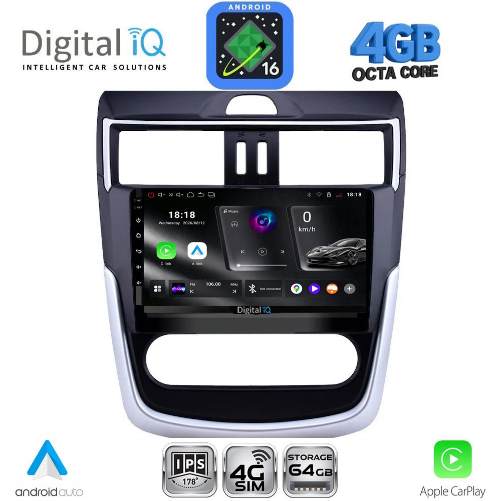 DIGITAL IQ RTG 6465B CL_CPA (9inc) MULTIMEDIA TABLET for NISSAN TIIDA mod. 2013-2023 with CLIMA DIGITAL IQ RTG 6465B CL_CPA (9inc) MULTIMEDIA TABLET for NISSAN TIIDA mod. 2013-2023 with CLIMA